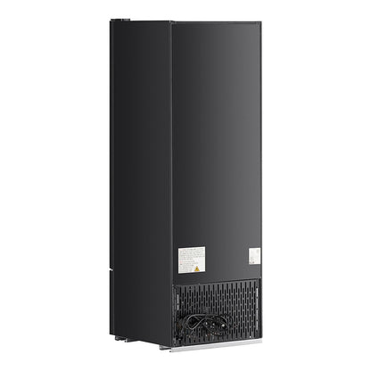 Avantco GDC-10-HC 21 5/8" Black Swing Glass Door Merchandiser Refrigerator with LED Lighting