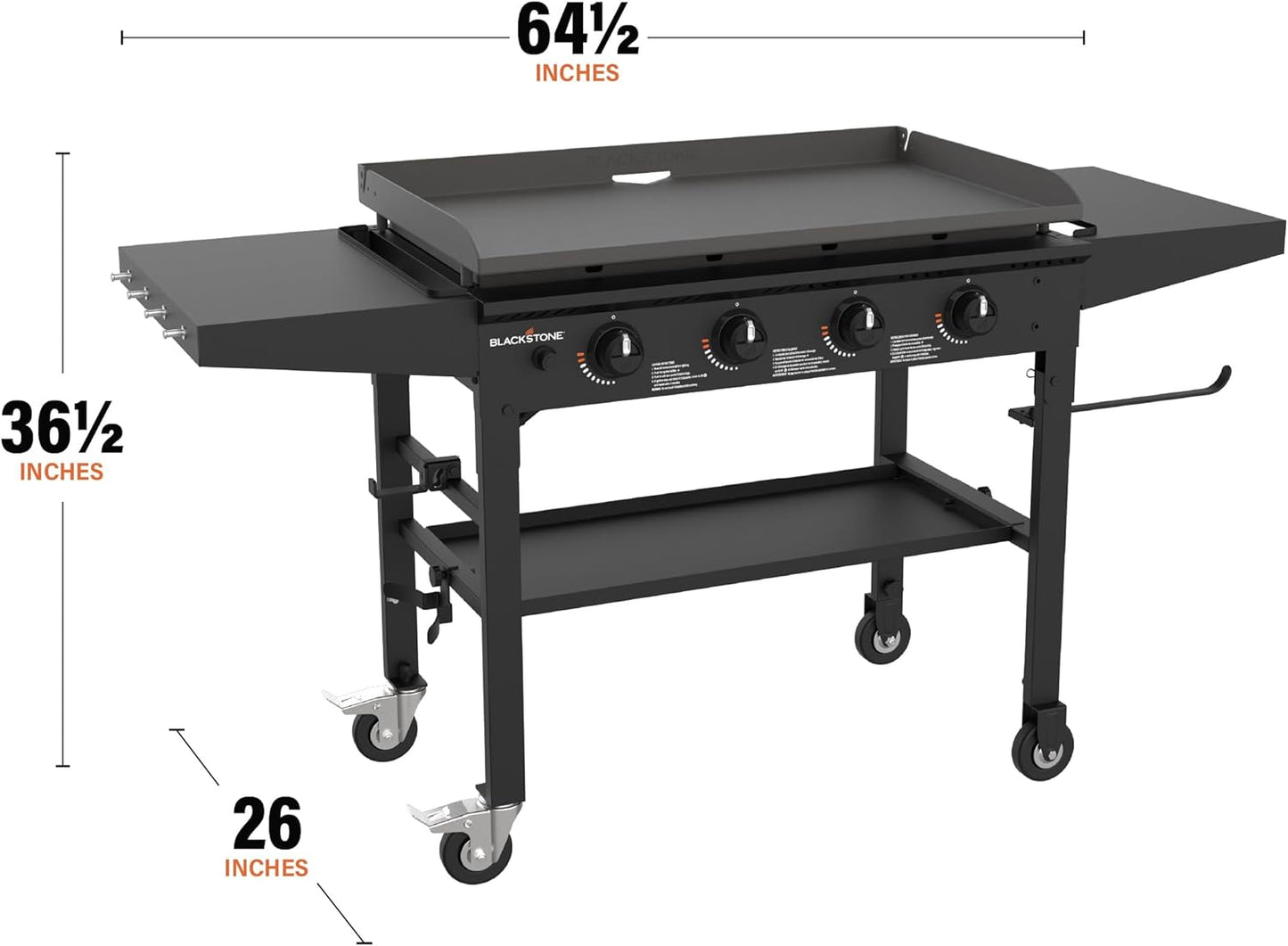 Blackstone 4 Burner Liquid Propane Outdoor Griddle Black