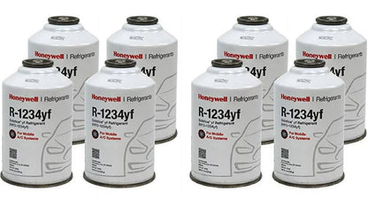 Honeywell R-1234yf Refrigerant – 8 Cans (8oz Each), Genuine
