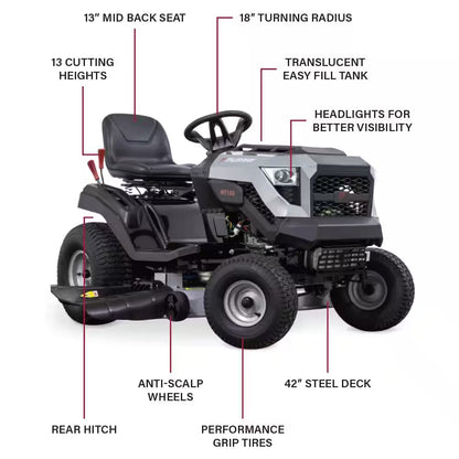 Murray MT100 106.7 cm Gas Manual Riding Lawn Tractor Mower