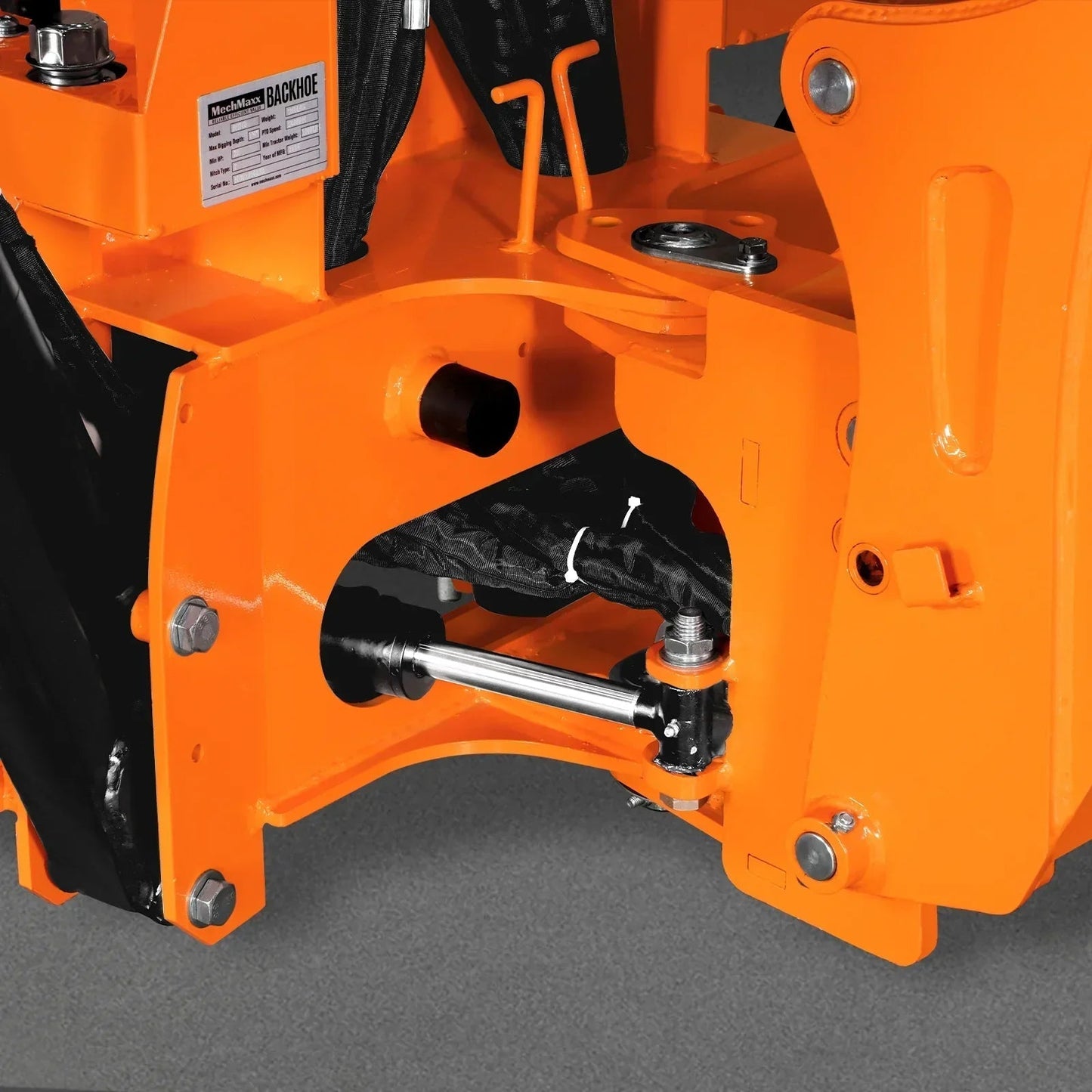 9′ Tractor Backhoe Attachment with Hydraulic Thumb, 15″ Bucket, Self-Contained Pump, for 25-100 HP, Cat. 1&2 Tractor, BH860