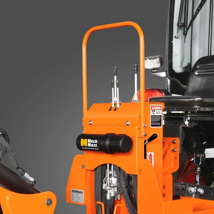 9′ Tractor Backhoe Attachment with Hydraulic Thumb, 15″ Bucket, Self-Contained Pump, for 25-100 HP, Cat. 1&2 Tractor, BH860