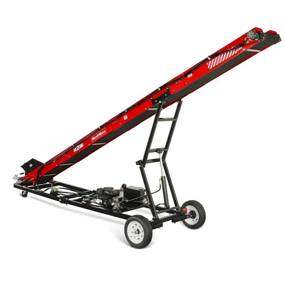 Firewood Conveyor, 7HP 212cc Gasoline Powered Max. 124″ Lift Height, 236” Length, 16″ Width, HC2016