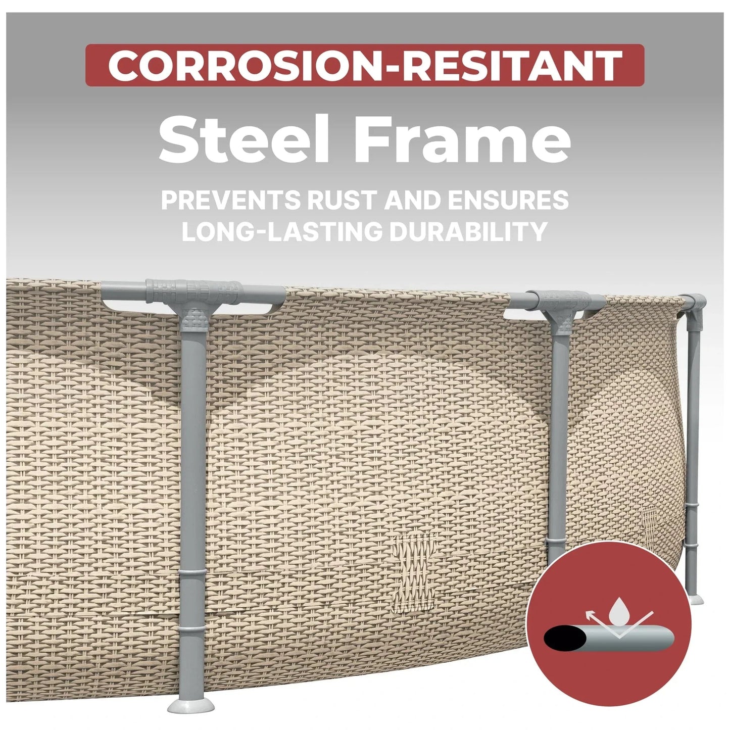 Coleman Steel Pro Max 14′ x 33″ Round Metal Frame Above Ground Pool Set