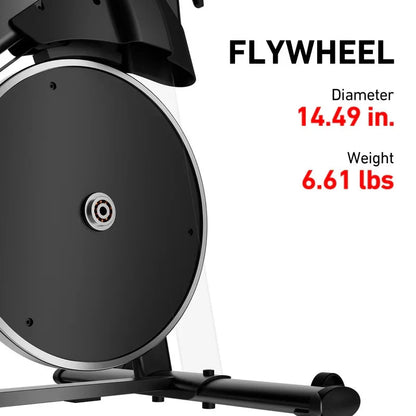 DeerRun S500 Pro King Size Indoor Exercise Bike for Tall Riders 32 Magnetic Adjustable Resistance, LED Screen