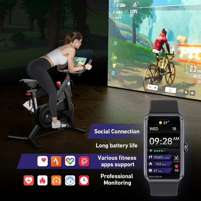 DeerRun S500 Pro King Size Indoor Exercise Bike for Tall Riders 32 Magnetic Adjustable Resistance, LED Screen