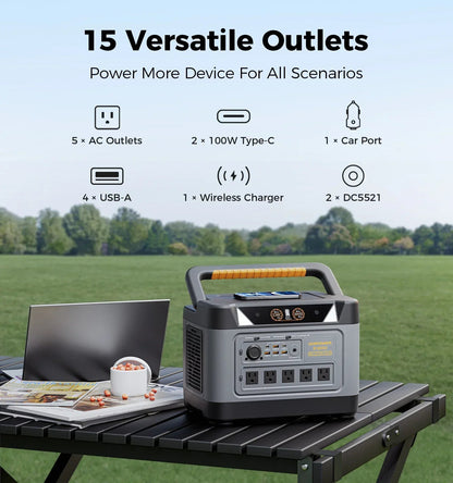UDPOWER S1200 Portable Power Station 1200W (Surge 1800W), Max 400W Solar Input, UPS, UL2743, for Home RV Emergency, Pure Sine Wave Visit the UDPOWER Store