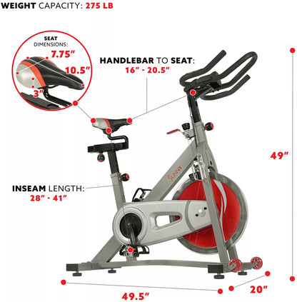Sunny Health & Fitness Pro II Indoor Stationary Cycle Bike