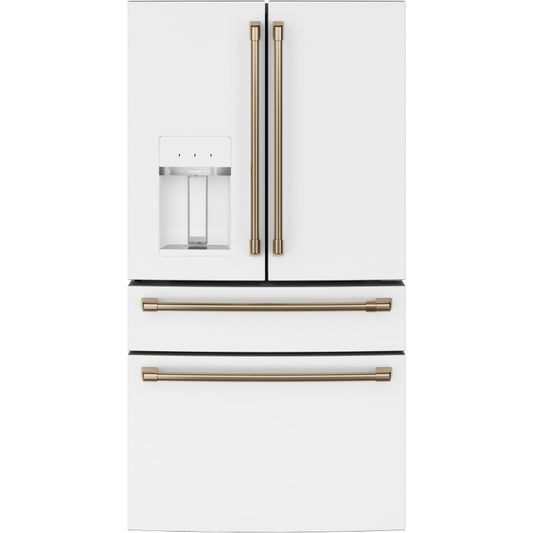 Cafe 36 Inch Wide 27.8 Cu. Ft. Energy Star Rated French Door Refrigerator with Convertible Drawer
