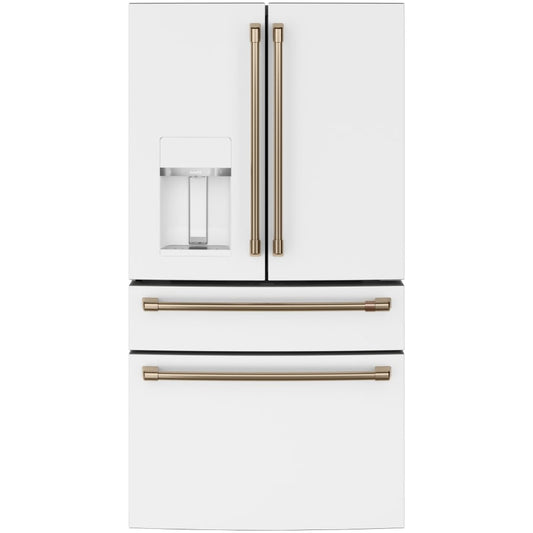 Cafe 36 Inch Wide 22.3 Cu. Ft. Smart Counter-Depth 4-Door French-Door Refrigerator