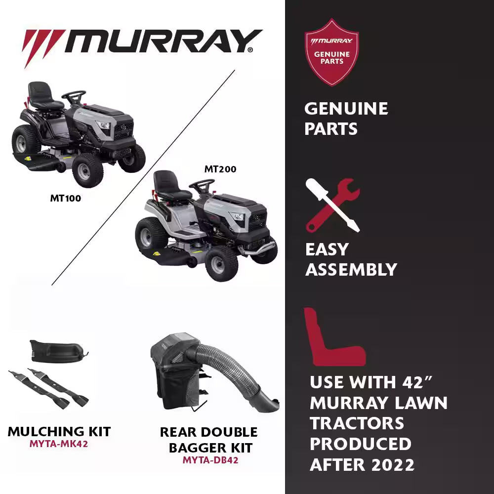 MT200 42 In. 19.0 HP 540Cc EX1900 Series Briggs and Stratton Engine Automatic Gas Riding Lawn Tractor Mower