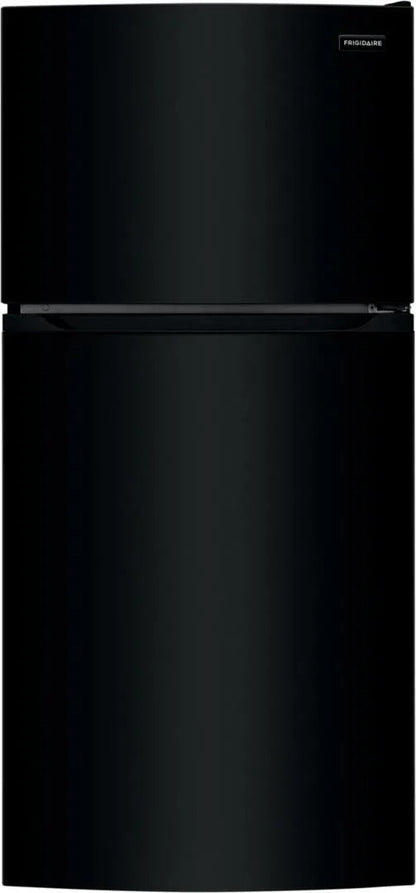 Frigidaire 28 Inch Top Freezer Refrigerator with 13.9 Cu. Ft. Capacity, Adjustable Glass Shelves, Humidity-Controlled Crispers, Half-width Deli Drawer, LED Lighting, EvenTemp® Cooling System, ADA Compliant, and ENERGY STAR Certified: Black