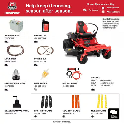 Troy-Bilt Mustang Z54 Gas Zero Turn Riding Lawn Mower