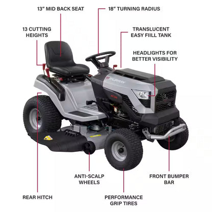 Murray MT200 106.7 cm Gas Automatic Riding Lawn Tractor Mower
