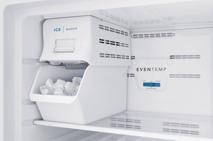 Frigidaire 28 Inch Top Freezer Refrigerator with 13.9 Cu. Ft. Capacity, Adjustable Glass Shelves, Humidity-Controlled Crispers, Half-width Deli Drawer, LED Lighting, EvenTemp® Cooling System, ADA Compliant, and ENERGY STAR Certified: Black