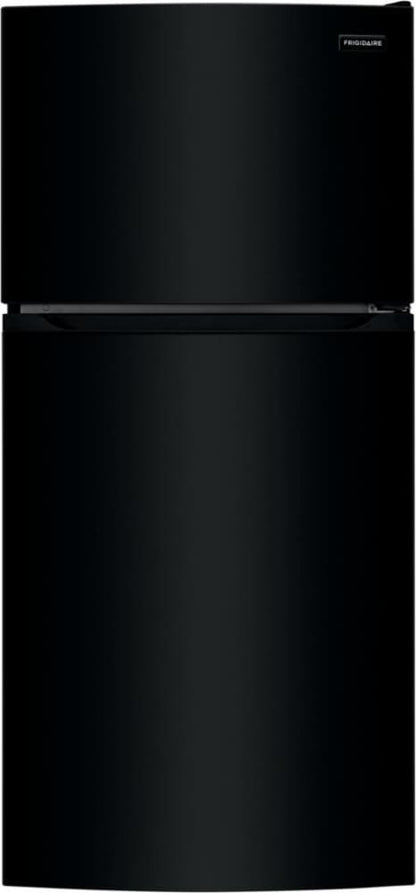 Frigidaire 28 Inch Top Freezer Refrigerator with 13.9 Cu. Ft. Capacity, Adjustable Glass Shelves, Humidity-Controlled Crispers, Half-width Deli Drawer, LED Lighting, EvenTemp® Cooling System, ADA Compliant, and ENERGY STAR Certified: Black