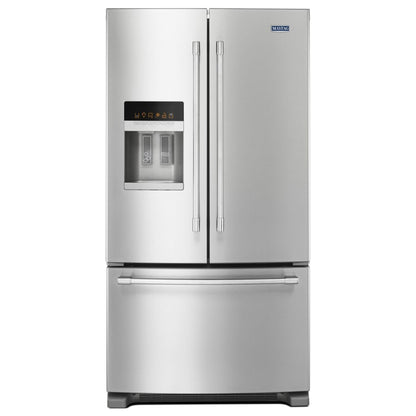 Maytag 36 Inch Wide 25 cu. ft. French Door Refrigerator with Powercold® and LED Lighting